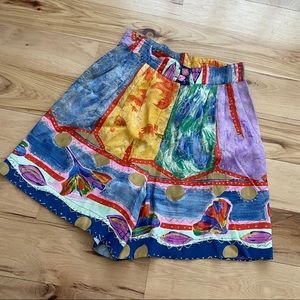 Vintage High Waist Flowy Shorts